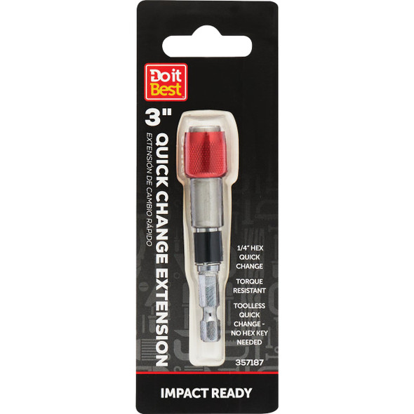 Do it Best 3 In. Impact Duty Quick Change Bit Extension QJDIB-BH-001