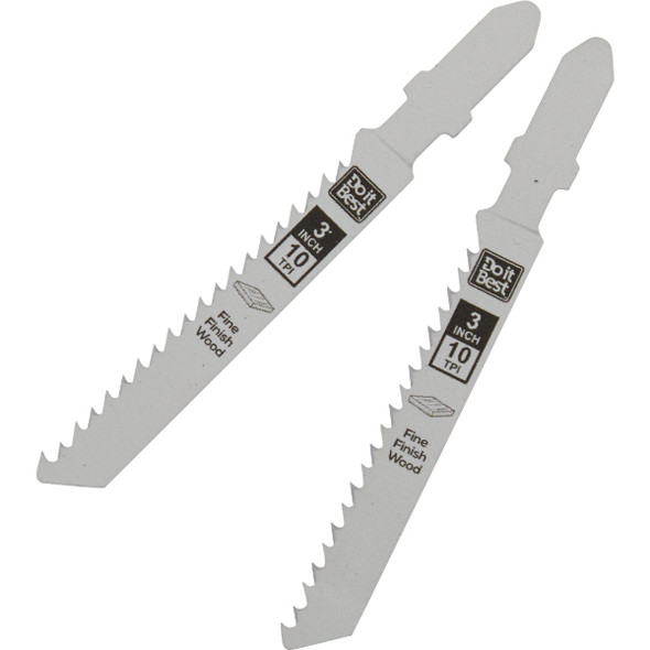 Do it Best T-Shank 3 In. 10 TPI Fine Finish Wood Jigsaw Blade (2-Pack)