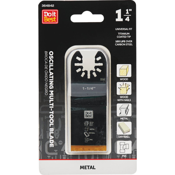 Do it Best 1-1/4 In. Titanium Coated Metal Cutting Oscillating Multi-Tool Blade