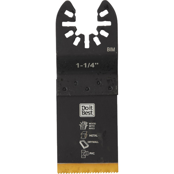 Do it Best 1-1/4 In. Titanium Coated Metal Cutting Oscillating Multi-Tool Blade