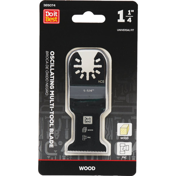 Do it Best 1-1/4 In. High Carbon Steel Wood Cutting Oscillating Multi-Tool Blade