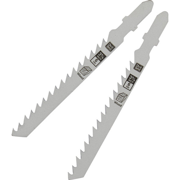 Do it Best T-Shank 3-5-8 In. 6 TPI Wood Cutting Jigsaw Blade (2-Pack) QJDIB-JST-010 372338