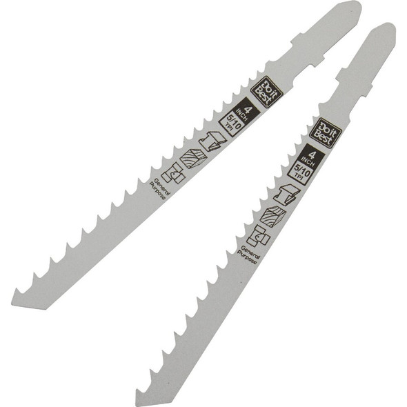 Do it Best 4 In. x 5-10 TPI T-Shank Jig Saw Blade for General Purpose (2-Pack) QJDIB-JST-017 377638