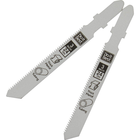 Do it Best 3 In. x 24 TPI T-Shank Jig Saw Blade for Metal (2-Pack) QJDIB-JST-005 377702