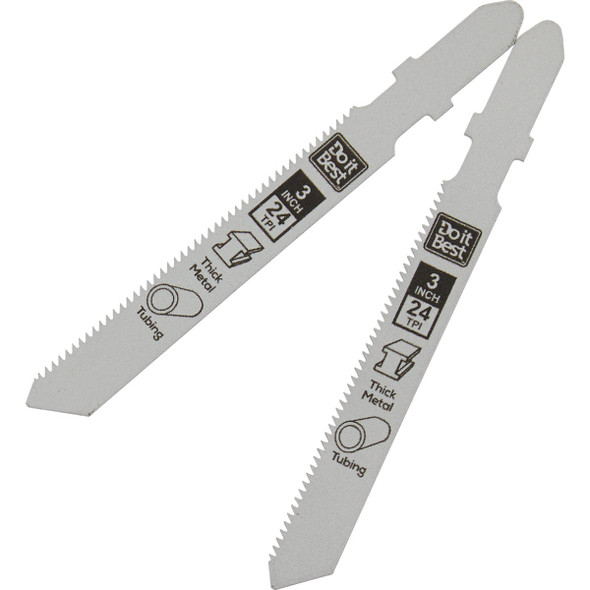 Do it Best T-Shank 3 In. 24 TPI Metal Cutting Jigsaw Blade (2-Pack)