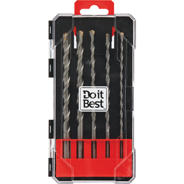 Do it Best Impact Ready Carbide Masonry Drill Bit Set (5-Piece) QJDIB-PTASET-028