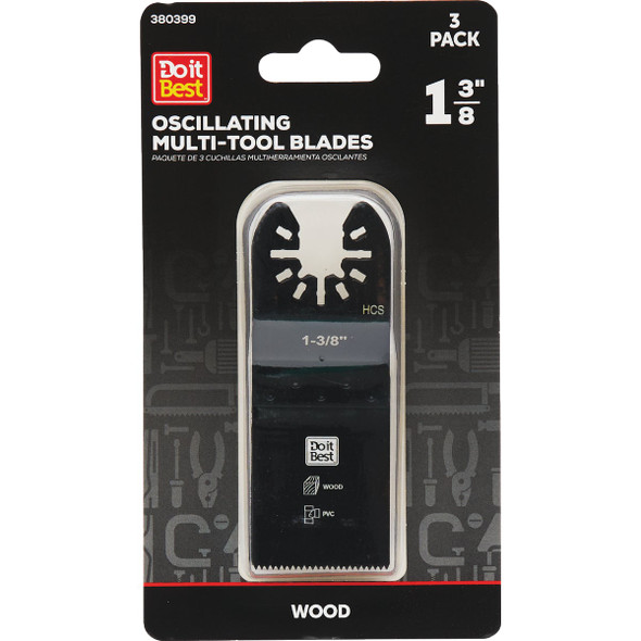 SIM Supply, Inc. 3pk 1-3/8" Hcs Osc Blade QJDIB-PTASET-022B