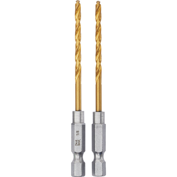 Do it Best 1/8 In. Impact Ready Titanium Hex Shank Drill Bit (2-Pack)