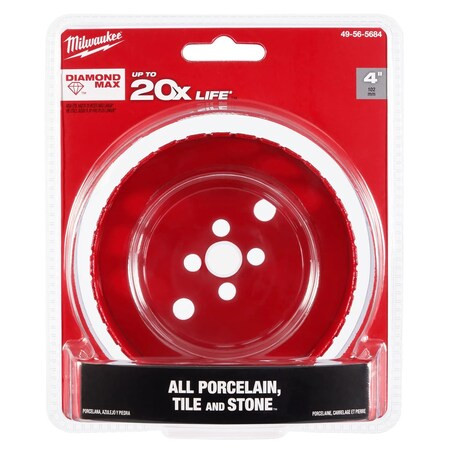 Milwaukee Tool Milwaukee(R) 4" Diamond Max(TM) Hole Saw 49-56-5684