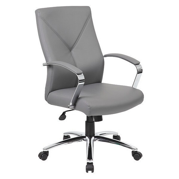 Boss Executive Chair,LeatherPlus B10101-GY Boss Executive Chair,LeatherPlus B10101-GY