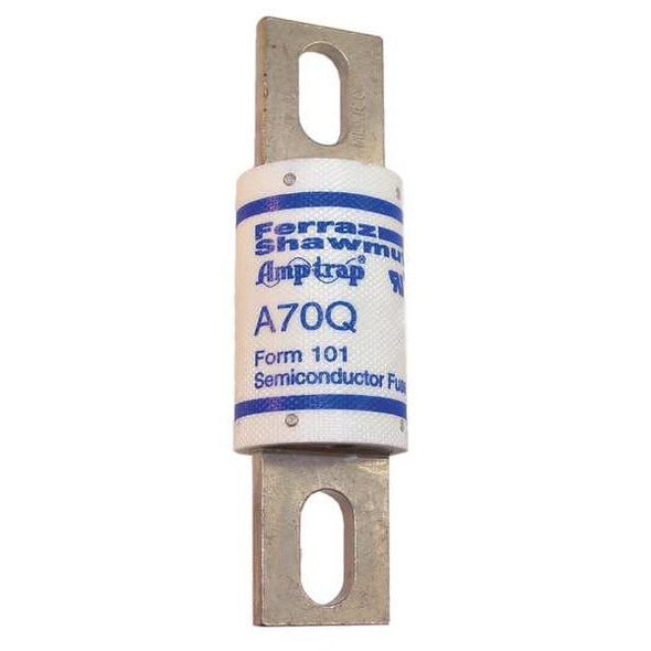 Mersen Semiconductor Fuse, 70A, Fast-Acting, 700V AC, Bolt-On A70Q70-4
