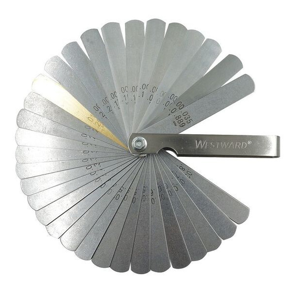Westward Feeler Gauge,Steel,32 Blade 40XA75