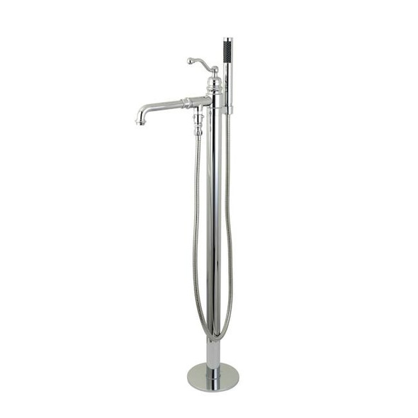Kingston Brass Freestanding Tub Faucet, Polished Chrome, Freestanding KS7031ABL