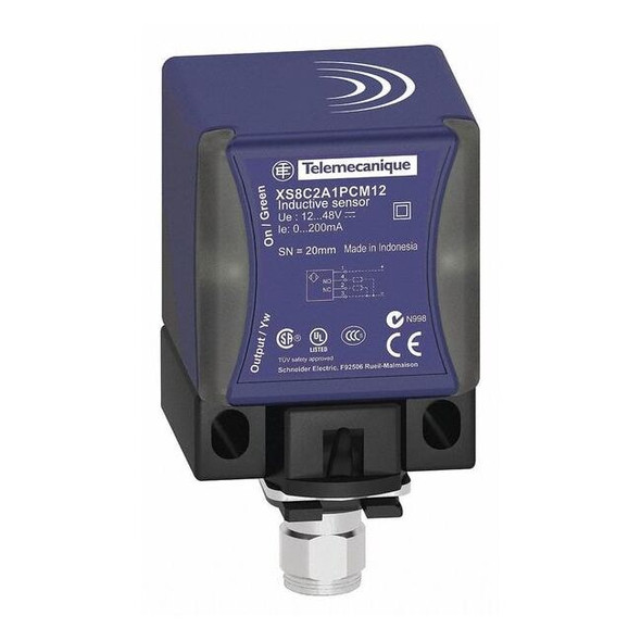 Inductive, Rectangular Proximity Sensor, PBT, M12, 3 Wires, Shielded