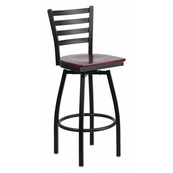 Restaurant Stool, Ladder Back, Mah Seat, Material: Wood