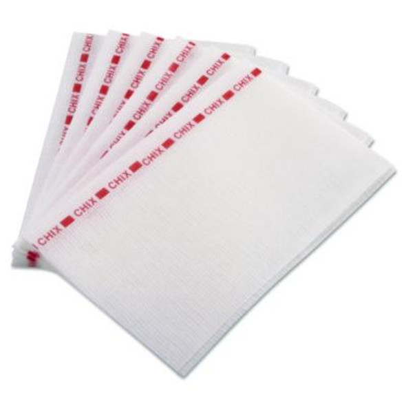 Chix® Food Service Towels, 13 X 21, Red/white, 150/carton 8242