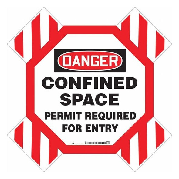 Condor Danger Sign,42" W,42" H,0.250" Thickness, 487D78 487D78