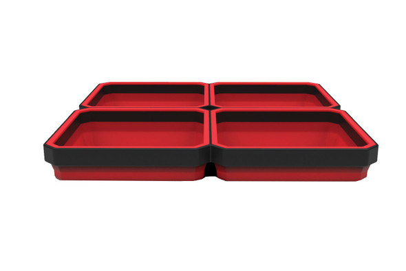 QUAD Expandable Magnetic Tray, Red EZTRAY-QRD