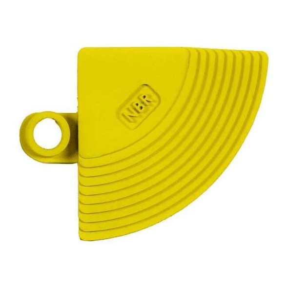 Antifatigue Mat, 3 in L x 4 in W, 5/8 in Thickness, Nitrile Rubber, Yellow