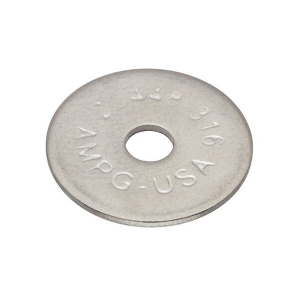 Fender Washer, For Screw Size #6 ,Stainless Steel Plain Finish, 25 PK