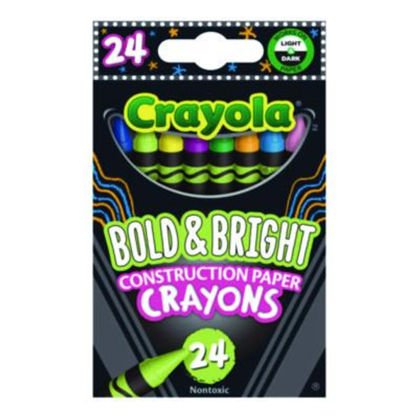 Crayola® CRAYON,BLD&BRGHT,24,AST 523463