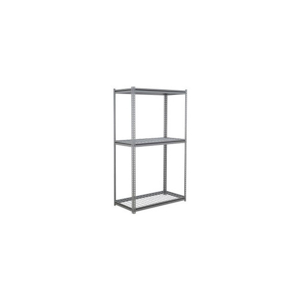 Global Industrial 3 Shelf Heavy Duty Boltless Shelving Z Beam Starter 48Wx48Dx60
