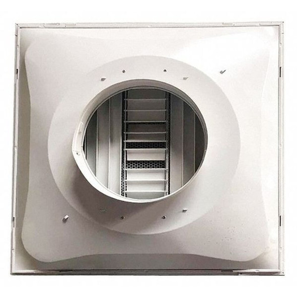 Manufacturer Varies 10 in Square Perforated Diffuser, White 4MJU9