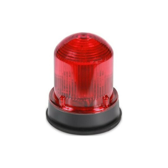 Warning Light, Red, Steady, Halogen, 120V AC, Surface Mount, 1/2 in FNPT, 3/4 in MNPT