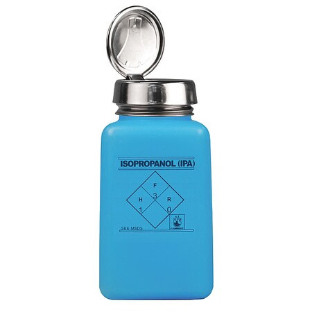 Menda Bottle,106.7 mm H,Blue,53.98 mm Dia 35299