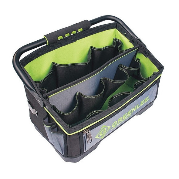 Greenlee Tool Bag, Black, Polyester, 20 Pockets 0158-25