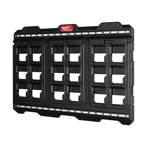 PACKOUT Large Wall Plate, 30.75 in W x 20 in H x 1.2 in D, Polypropylene, Black