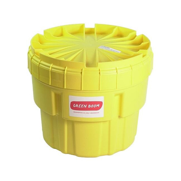 Spill Kit, 11 gal Volume Absorbed per Kit, 20 gal Capacity, Drum, Beige