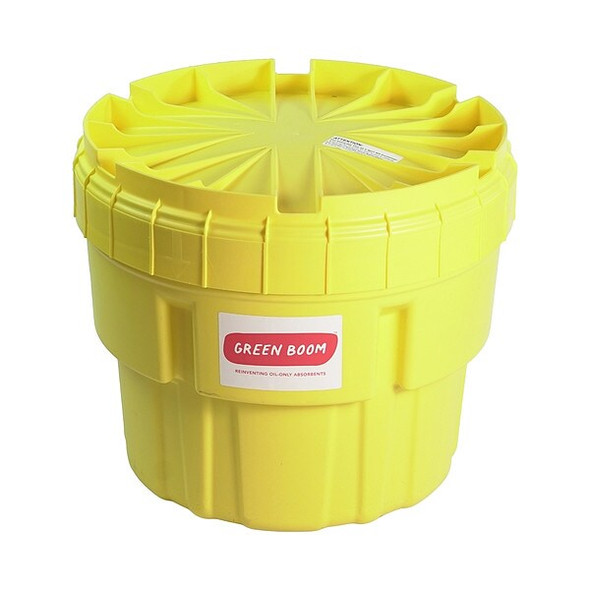 Spill Kit, 11 gal Volume Absorbed per Kit, 20 gal Capacity, Drum, Beige