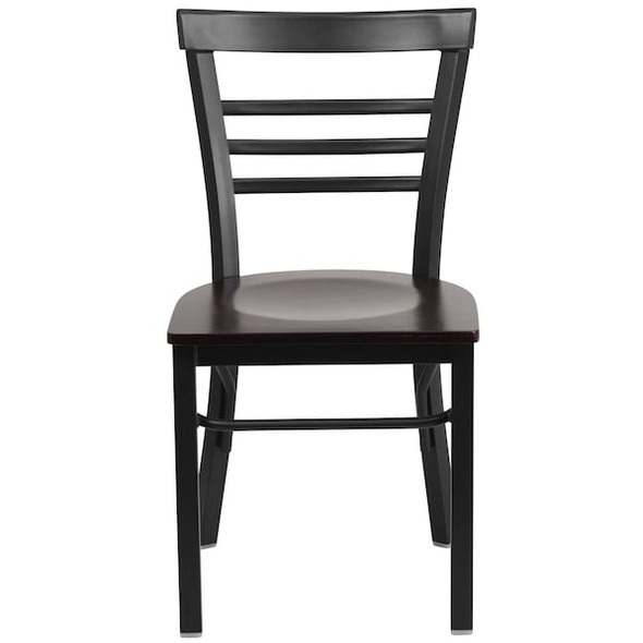 Flash Furniture Hercules Restaurant Chair, 17 in W 19-1/2" L 31-3/4" H XU-DG6Q6B1LAD-WALW-GG