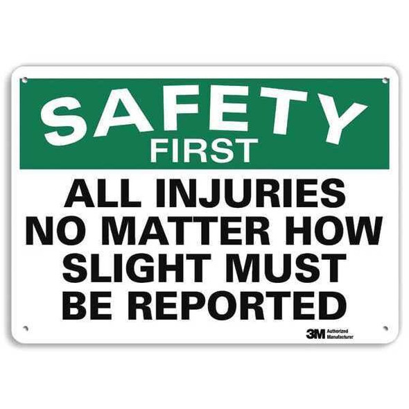 Lyle Safety Sign,10 inx14 in,Plastic U7-1161-NP_14X10