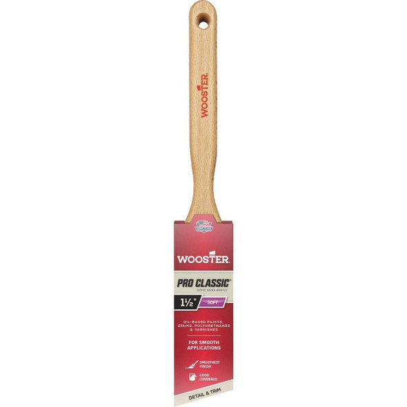 Wooster White China Bristle 1-1/2 In. Angle Sash Brush Z1222-1 1/2