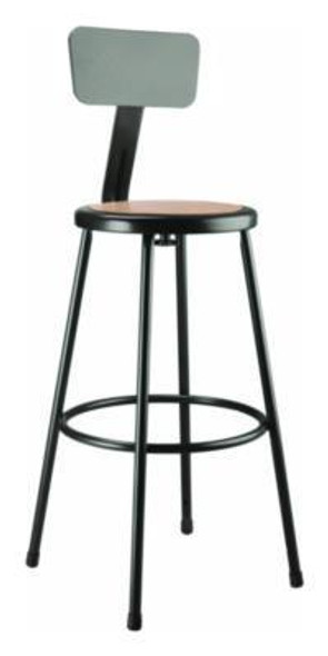 NPS® STOOL,30IN BACK BLACK,WDG 6230B10