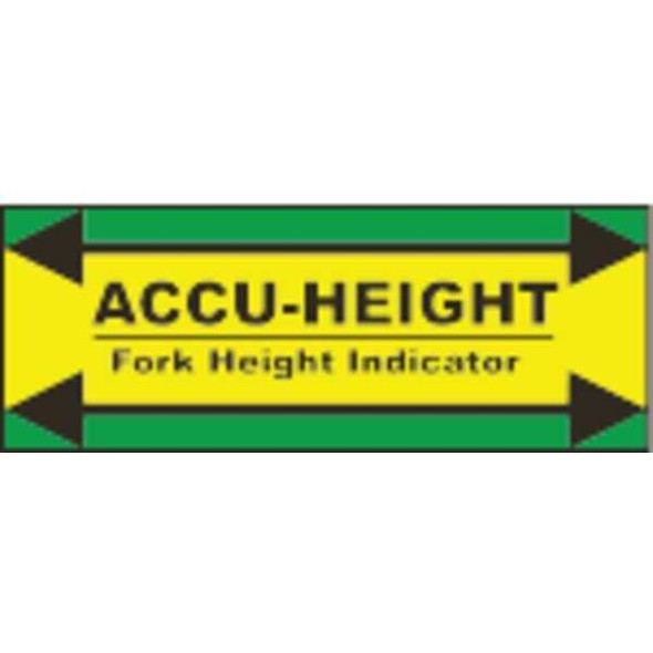 Ideal Warehouse Innovations Height Indicator Label,12 in. H,Vynil 70-1100
