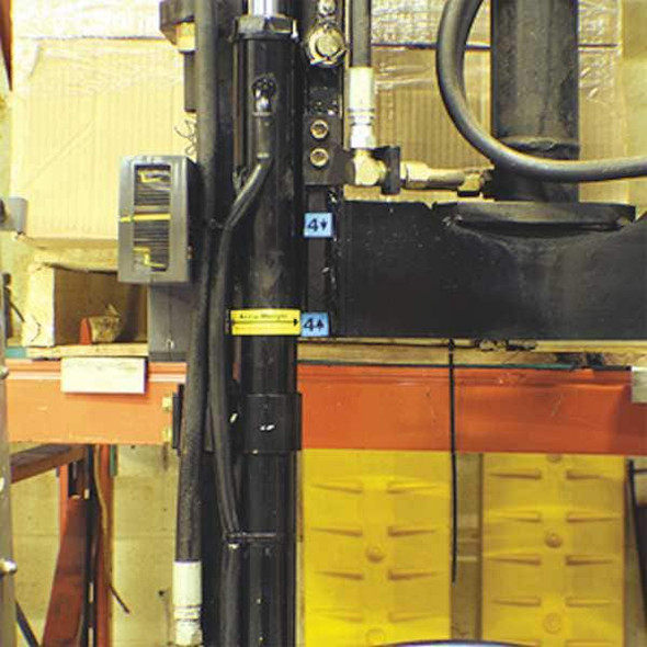 Ideal Warehouse Innovations Height Indicator Label,12 in. H,Vynil 70-1100