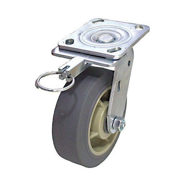 Manufacturer Varies Plate Caster,Swivel,Rubber,7 1/2"H P21S-PRP060R-14-DL