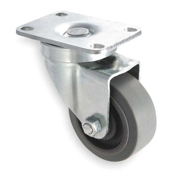 Manufacturer Varies Swivel Plate Caster,Rubber,3 in.,200 lb. 1UHY2