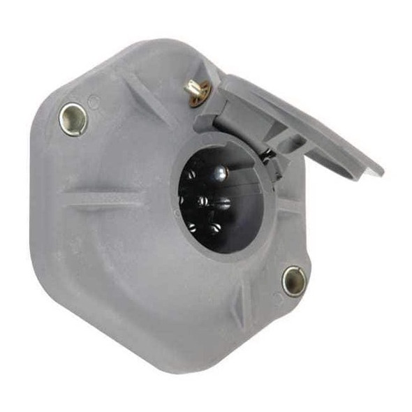 Velvac Socket,7-Way,Zinc Plated Brass 055038