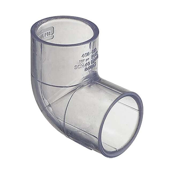 PVC Elbow, 90 Degrees, Solvent x Solvent, 1-1/4 in Pipe Size