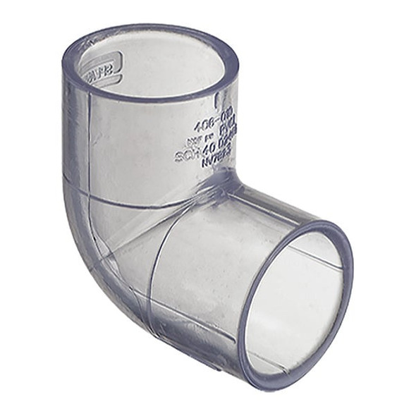 PVC Elbow, 90 Degrees, Solvent x Solvent, 1-1/4 in Pipe Size