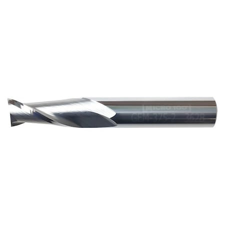 Micro 100 Carb End Mill,3/8 In,2FL,CC,AlTiN Coat GEM-375-2X
