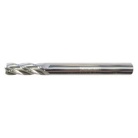 Micro 100 Carb End Mill,1/8 In,4FL,CC,AlTiN Coat GEC-125-4-020X