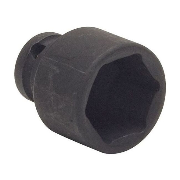 Westward WESTWARD 1/4 in Drive Impact Socket, Standard, Black Oxide,11 mm 4LXY8