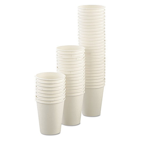 Dart Hot Cups,Uncoated,Paper,8 oz.,Wht,PK1000 SCC U508NU