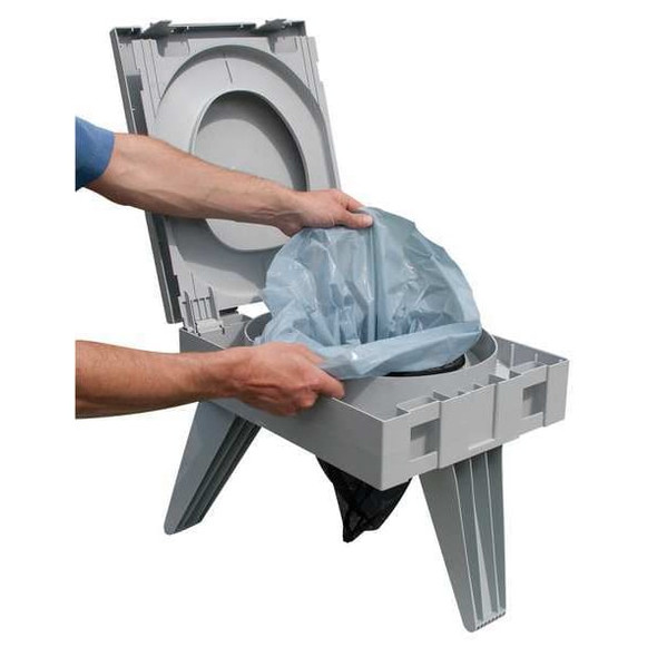 Cleanwaste Portable Toilet,Plastic,Wt. 8.43 lb D119PET