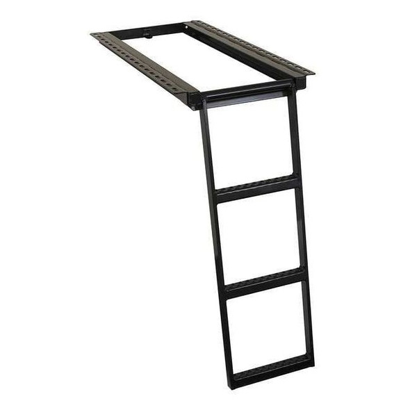 Buyers Products 16 7/8 in W Powder Coated Steel Retractable Truck Steps 5233000